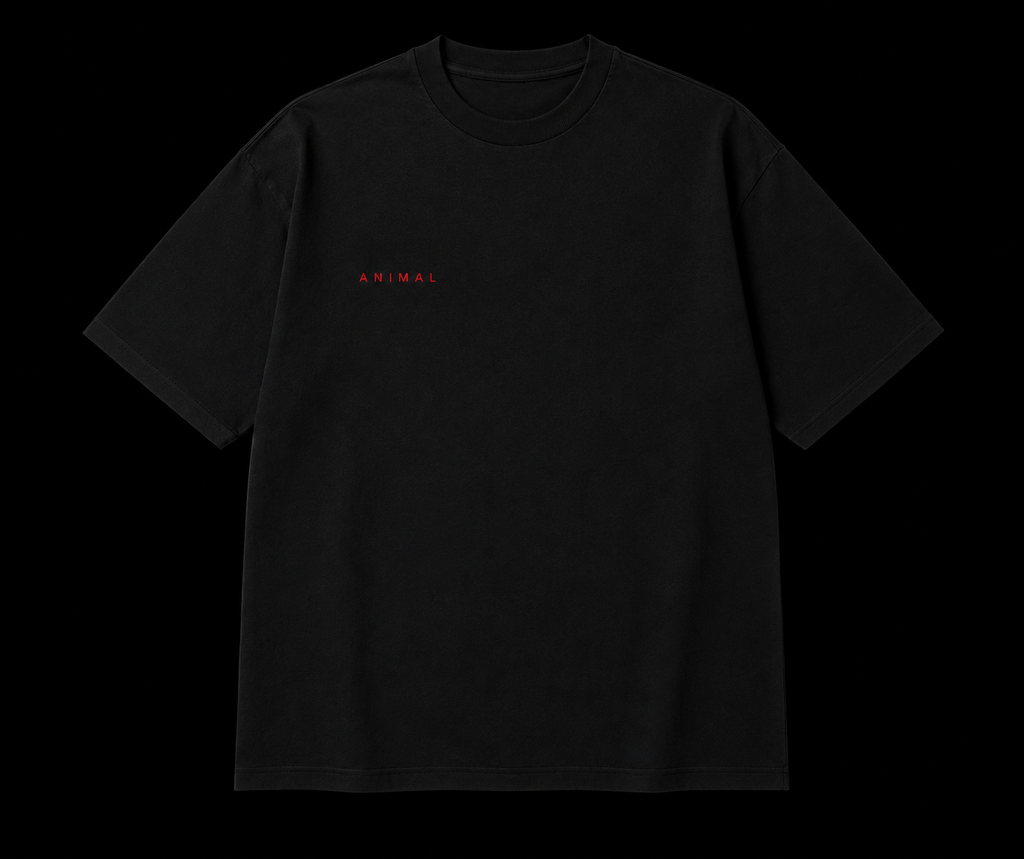 ANIMAL Black Graphic Tee